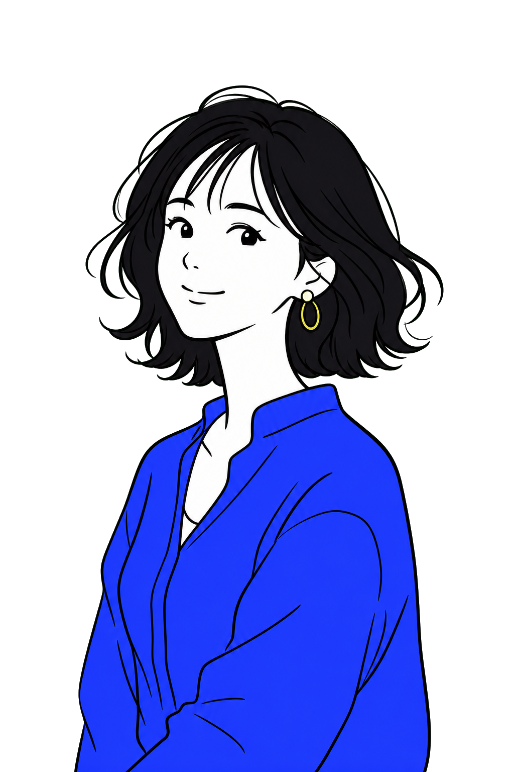 抽象的な人物ビジュアル